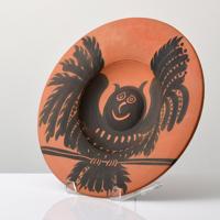 Pablo Picasso Hibou Plate, Madoura (A.R. 397) - Sold for $18,750 on 05-15-2021 (Lot 158).jpg
